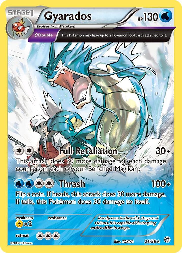 Gyarados (21) · Ancient Origins · 21/98 · English