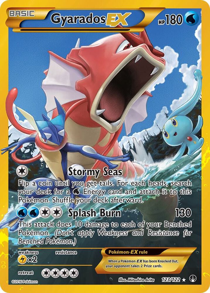 Gyarados EX (Secret) · BREAKpoint · 123/122 · English