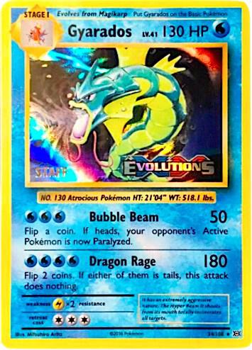 Gyarados - 34/108 (Prerelease) [Staff] · XY Promos · 34/108 · English