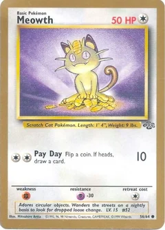 Meowth - 56/64 (Gold Bordered Promo)
