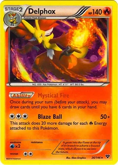 Delphox - 26/146 (Cosmos Holo)