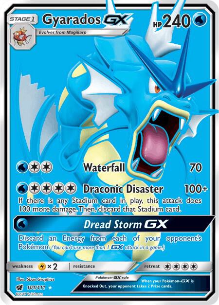 Gyarados GX (Full Art) · Crimson Invasion · 101/111 · English