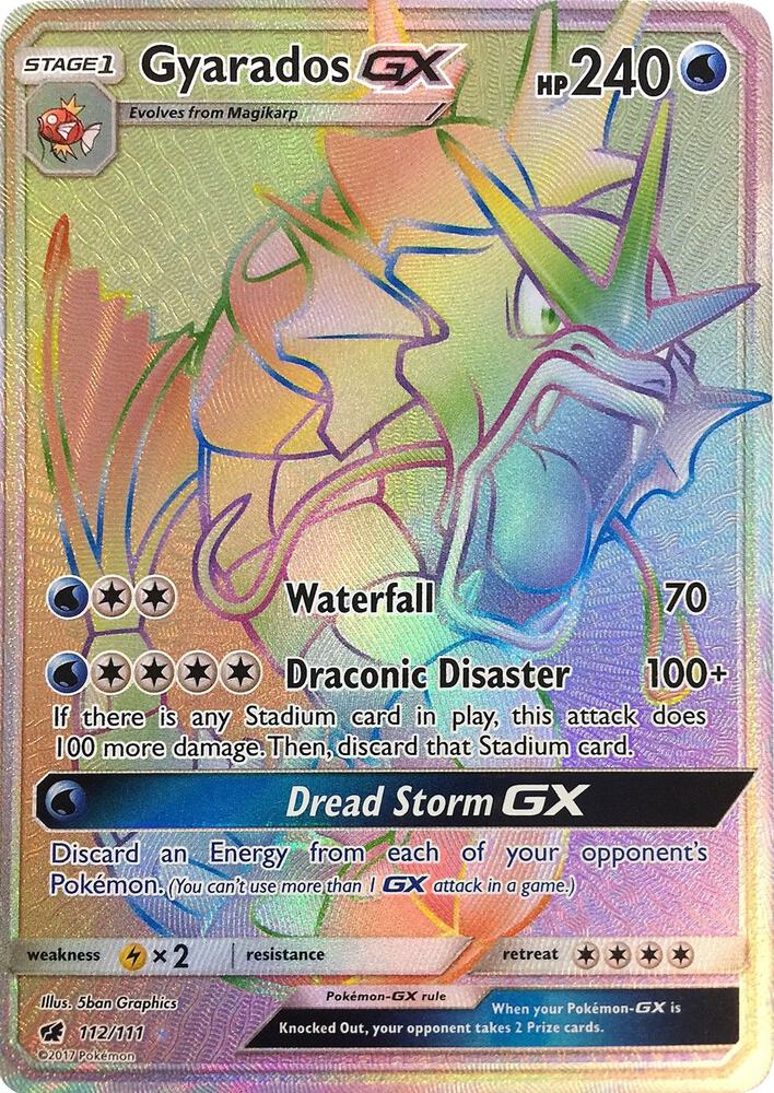 Gyarados GX (Secret) · Crimson Invasion · 112/111 · English
