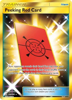 Peeking Red Card (Secret Rare)