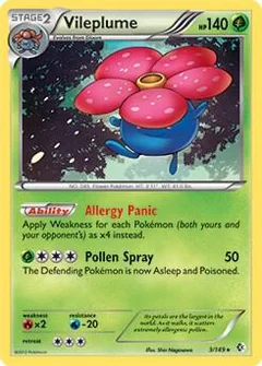 Vileplume - 3/149 (BW Boundaries Crossed)