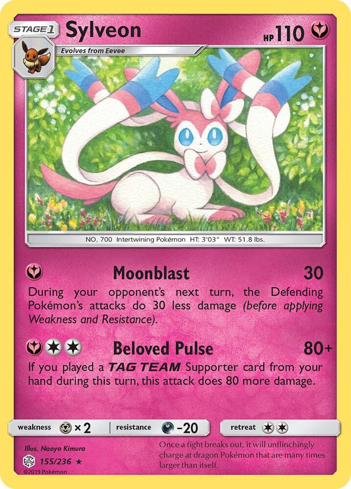 Sylveon · SM - Cosmic Eclipse · 155/236 · Normal