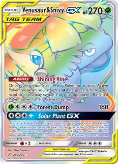 Venusaur & Snivy GX (Secret)