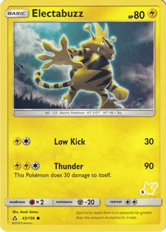 Electabuzz - 43/156 (#6 Pikachu Stamped)