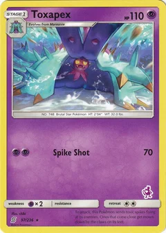 Toxapex - 97/236 (Mewtwo Stamped)