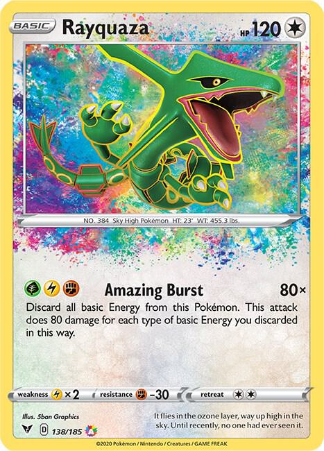 Rayquaza · SWSH04: Vivid Voltage · 138/185 · Holofoil