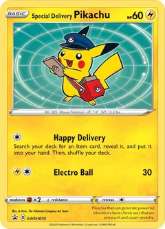 Special Delivery Pikachu - SWSH074
