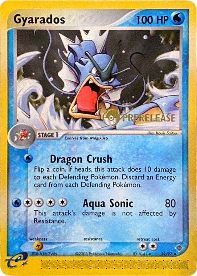 Gyarados - 32/97 (Prerelease) · Nintendo Promos · 32/97 · English