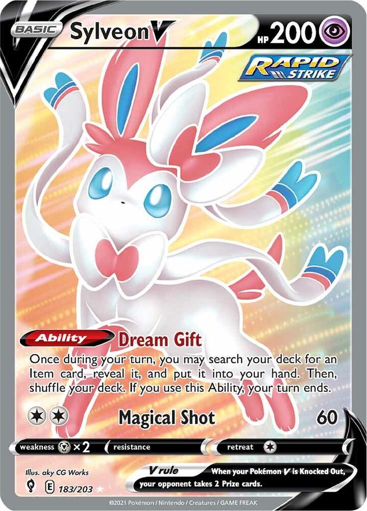 Sylveon V (Full Art) · Evolving Skies · 183/203 · English