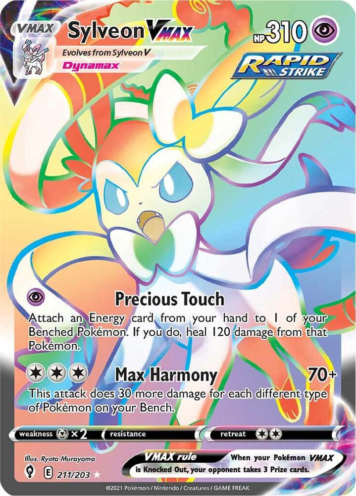 Sylveon VMAX (Secret) · Evolving Skies · 211/203 · English
