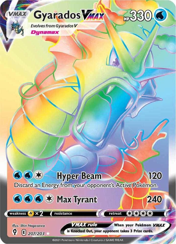 Gyarados VMAX (Secret) · Evolving Skies · 207/203 · English