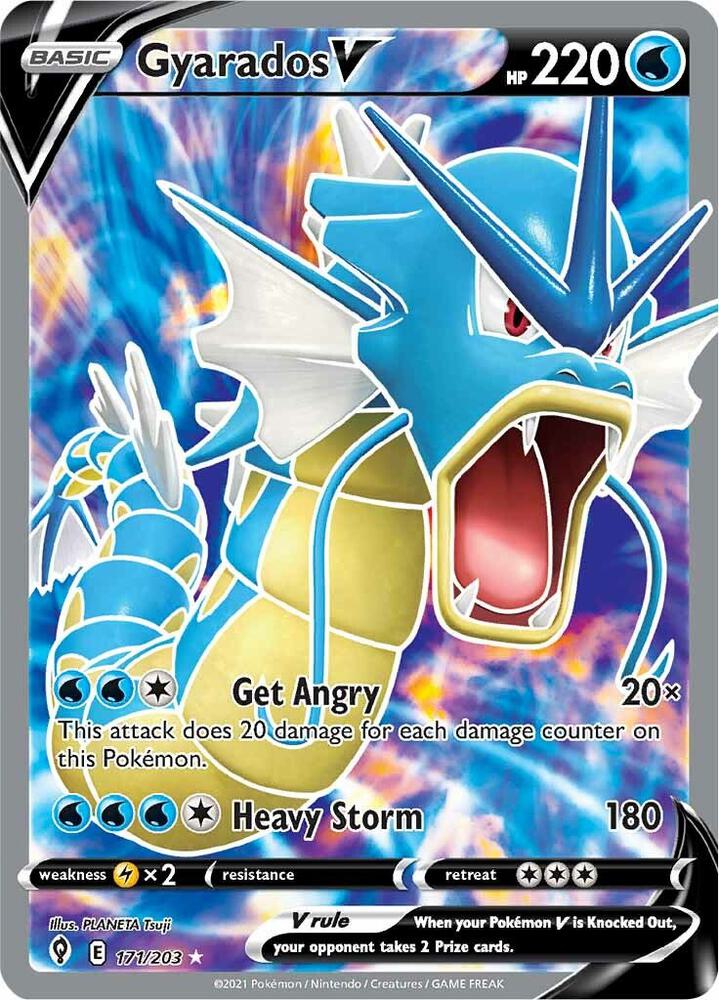 Gyarados V (Full Art) · Evolving Skies · 171/203 · English