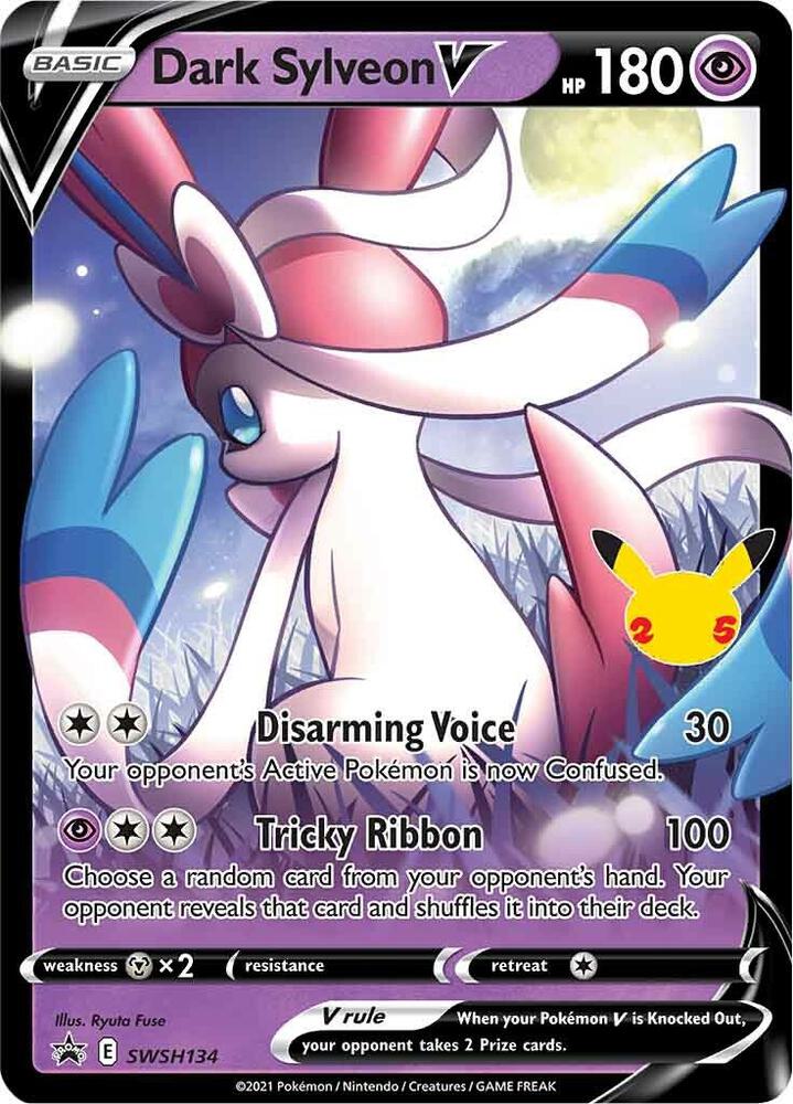 Dark Sylveon V - SWSH134 · SWSH: Sword & Shield Promo Cards · SWSH134 · Holofoil