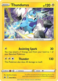 Thundurus - 052/198 (Cosmos Holo)