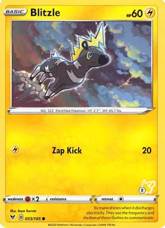 Blitzle - 053/185 (#2 Pikachu Stamped)