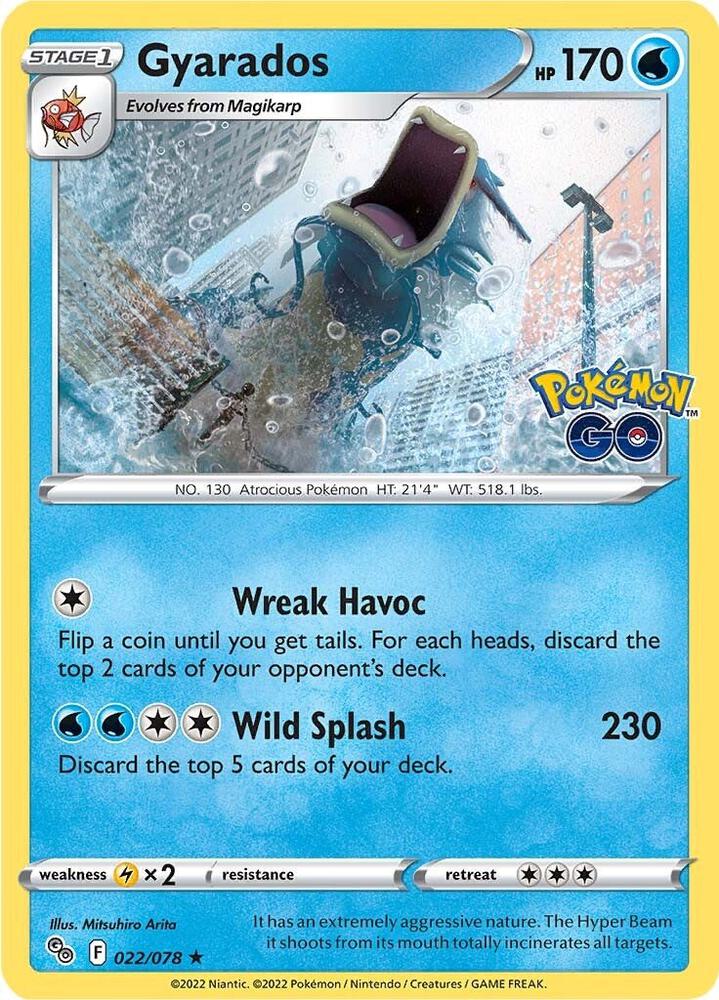Gyarados · Pokémon GO · 022/078 · English