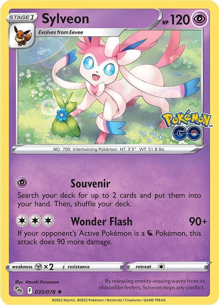 Sylveon · Pokemon GO · 035/078 · Holofoil