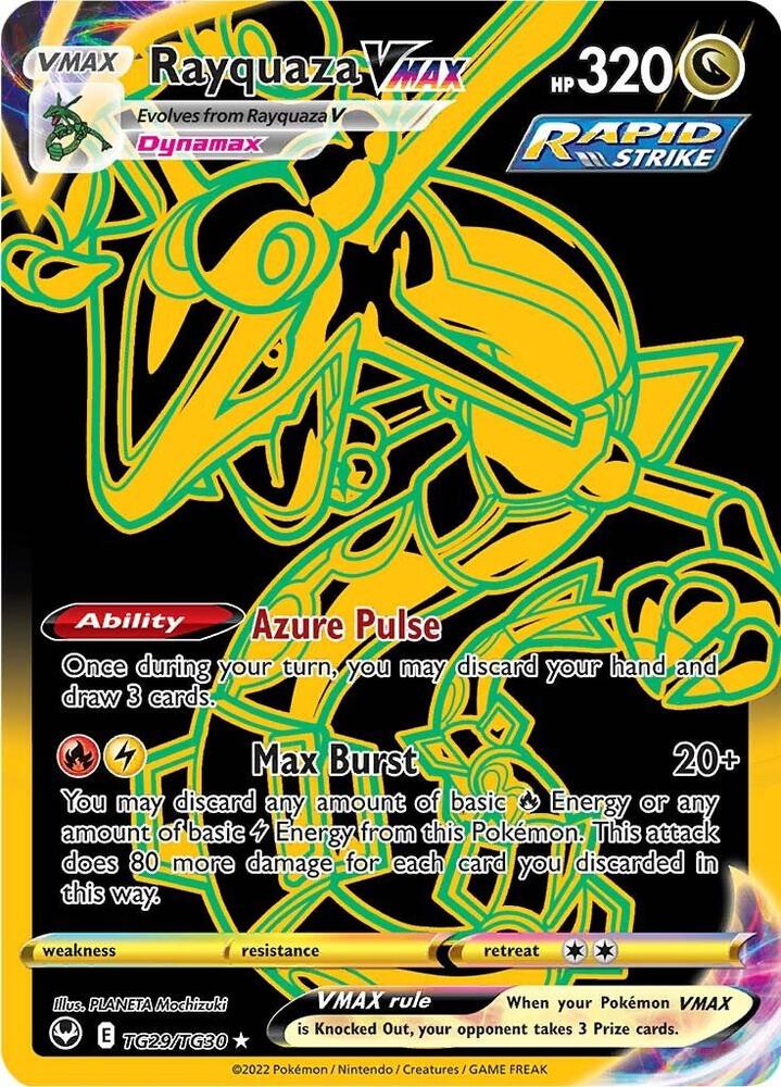 Rayquaza VMAX (Secret) · SWSH12: Silver Tempest Trainer Gallery · TG29/TG30 · Holofoil