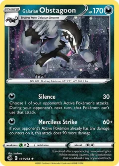 Galarian Obstagoon (Cosmos Holo)