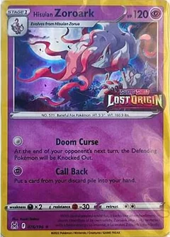 Hisuian Zoroark - 076/196 (Lost Origin Stamped)