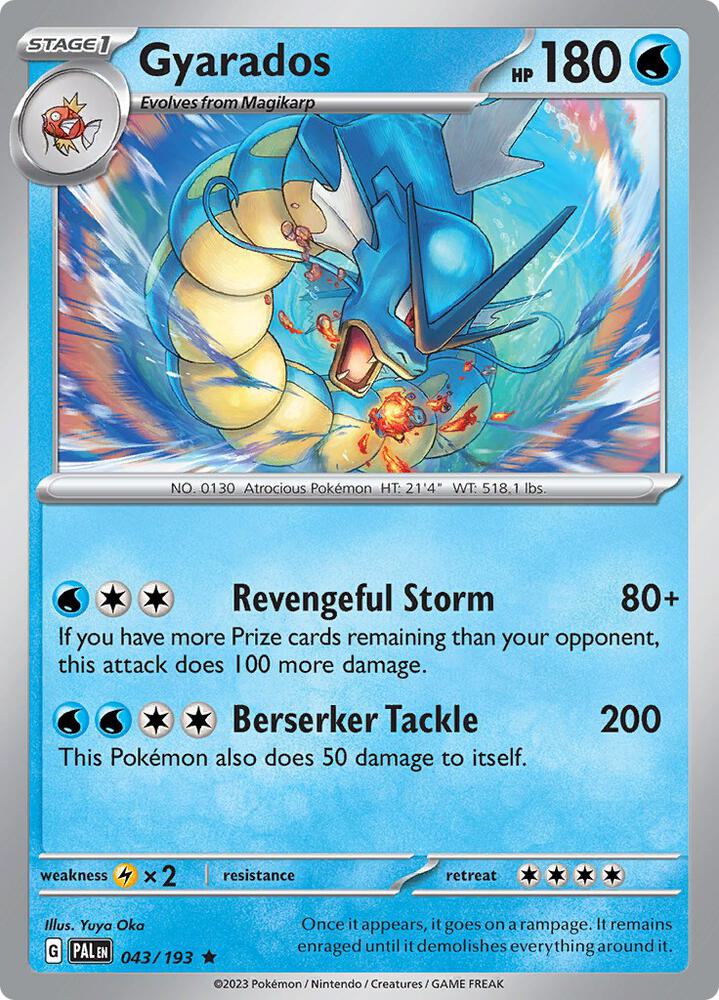 Gyarados · Paldea Evolved · 043/193 · English