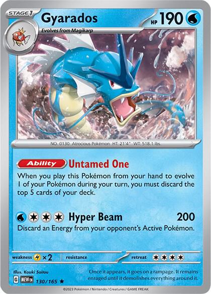 Gyarados · Pokémon 151 · 130/165 · English