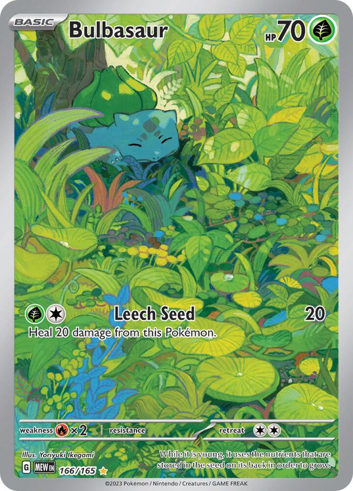 Bulbasaur - 166/165 · SV: Scarlet & Violet 151 · 166/165 · Holofoil