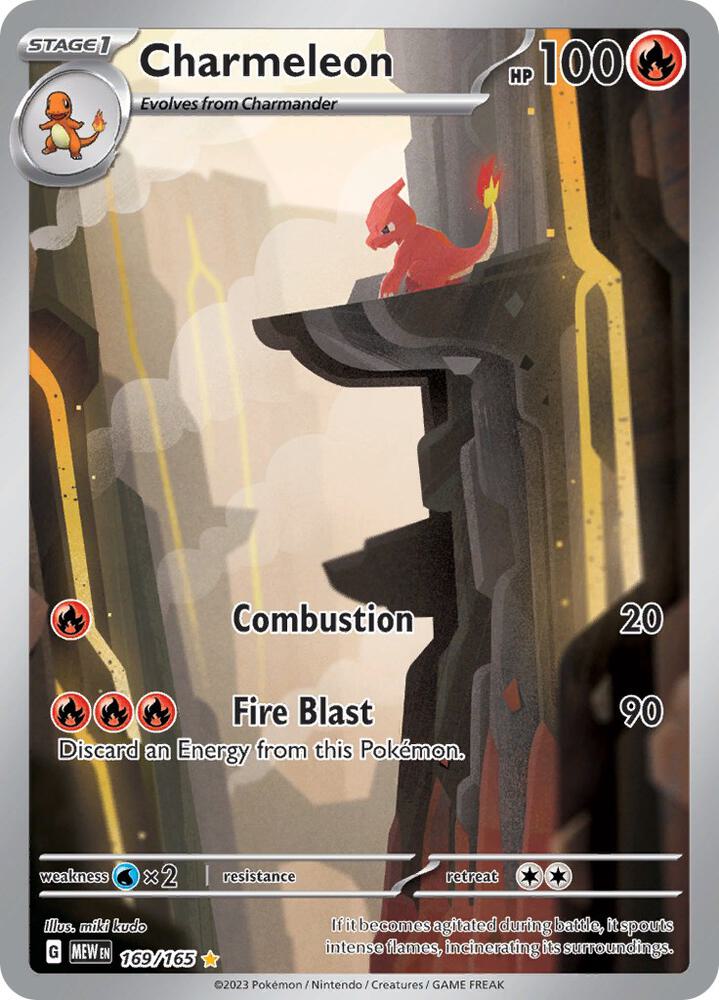 Charmeleon - 169/165 · SV: Scarlet & Violet 151 · 169/165 · Holofoil
