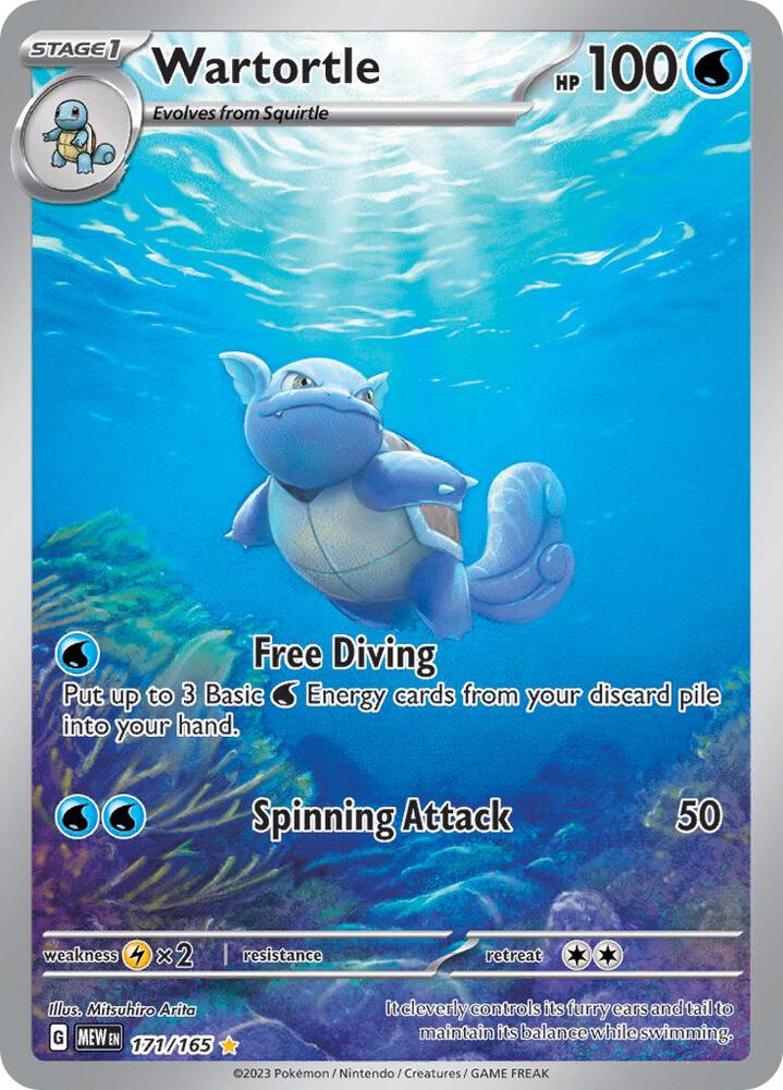 Wartortle - 171/165 · SV: Scarlet & Violet 151 · 171/165 · Holofoil
