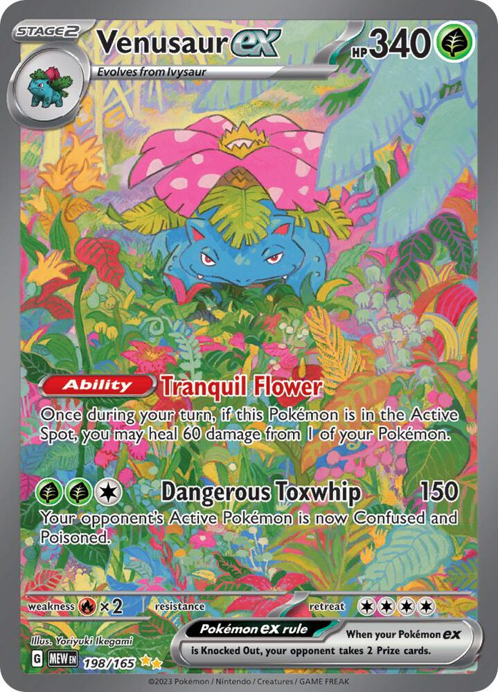 Venusaur ex - 198/165 · SV: Scarlet & Violet 151 · 198/165 · Holofoil