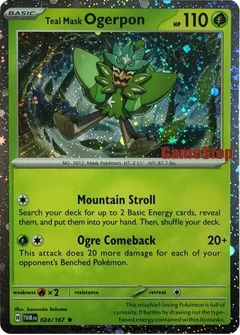 Teal Mask Ogerpon (Cosmos Holo) (Gamestop Exclusive)