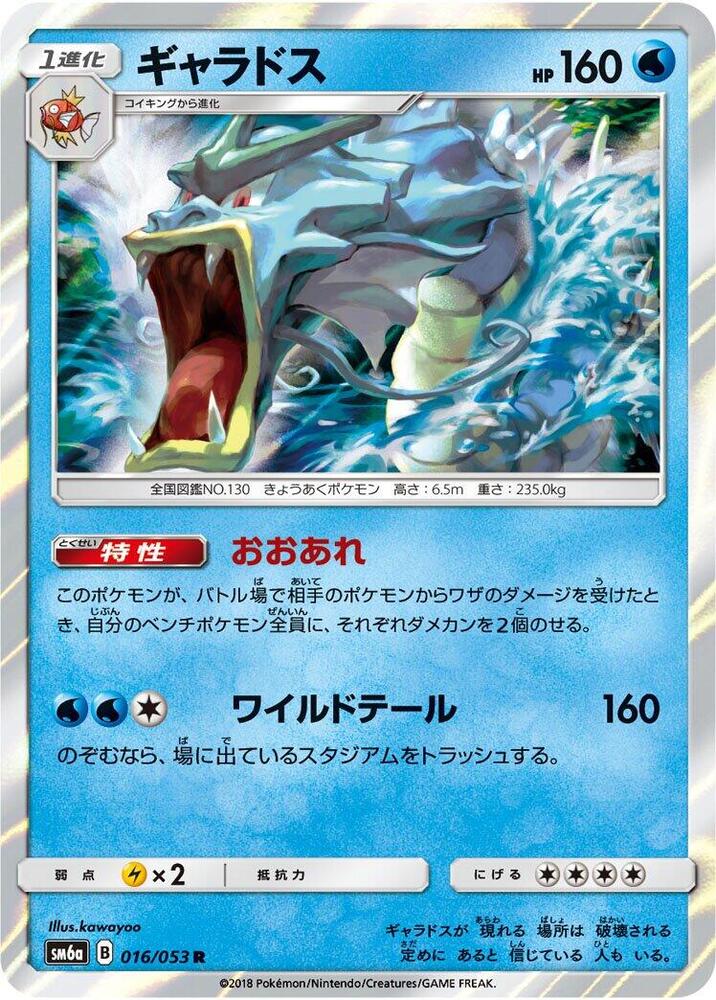 Gyarados · SM6a: Dragon Storm · 016/053 · Japanese