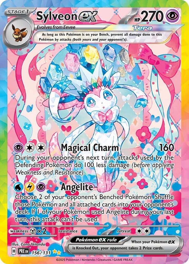 Sylveon ex - 156/131 · Prismatic Evolutions · 156/131 · English