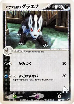 Team Aqua's Mightyena - 022/033