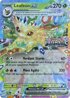Leafeon ex - 006/131 (Prismatic Evolutions Stamp)