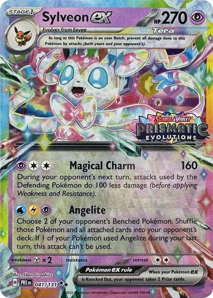 Sylveon ex - 041/131 (Prismatic Evolutions Stamp) · Miscellaneous Cards & Products · 041/131 · English