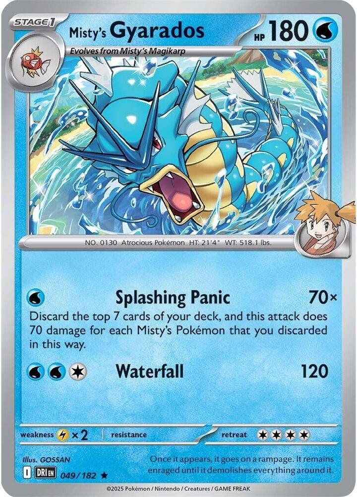 Misty's Gyarados · Destined Rivals · 049/182 · English