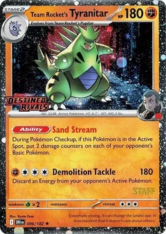 Team Rocket's Tyranitar (Prerelease) [Staff]
