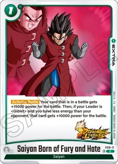 Saiyan Born of Fury and Hate