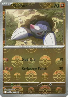 Drilbur (Poke Ball Pattern)