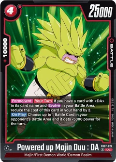 Powered up Majin Duu : DA