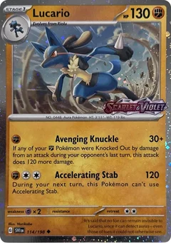 Lucario (Scarlet & Violet Stamp)