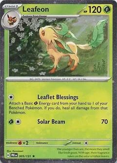 Leafeon - 005/131 (Cosmos Holo)
