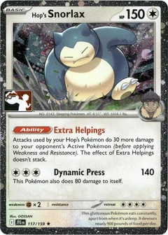 Hop's Snorlax - 117/159 (Cosmos Holo)