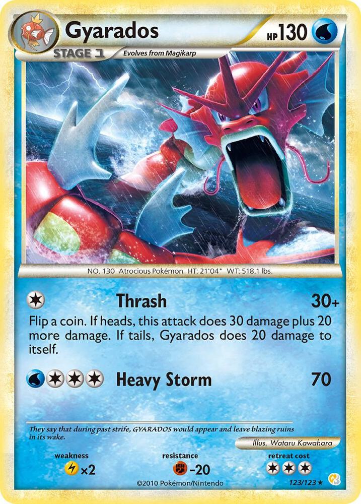Gyarados (Red) · HeartGold SoulSilver · 123/123 · English