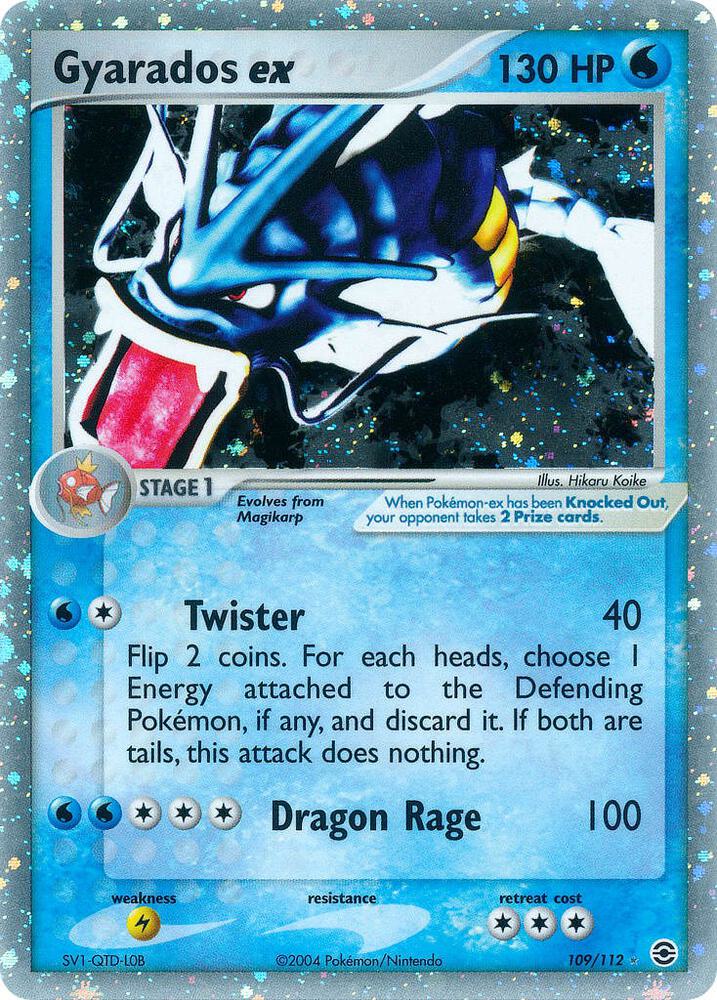Gyarados ex · EX FireRed & LeafGreen · 109/112 · English